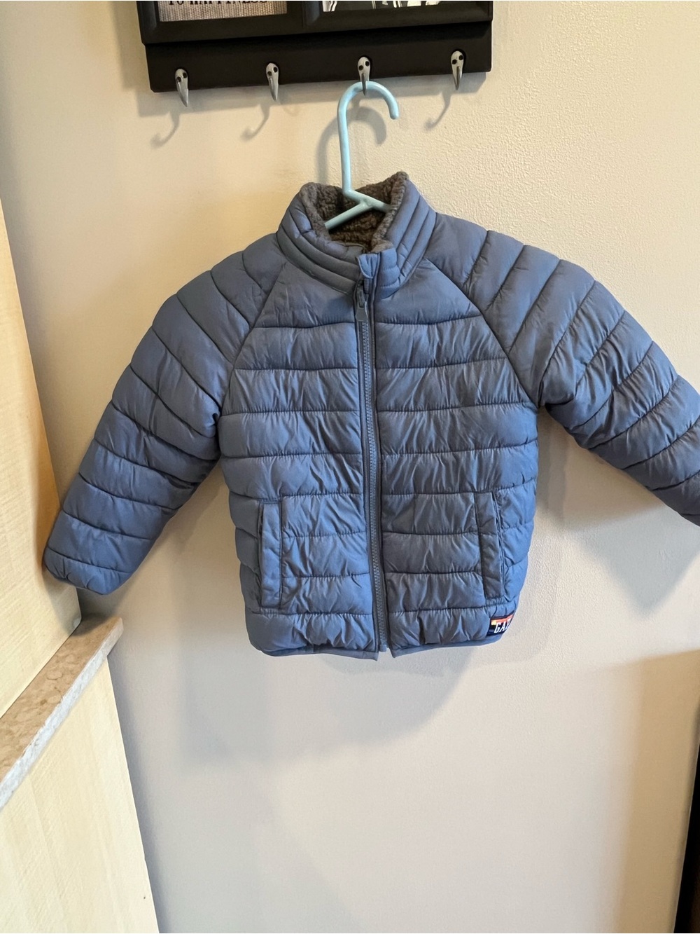 Gap reversible Kids Quilted Puffer Jacket - Blue